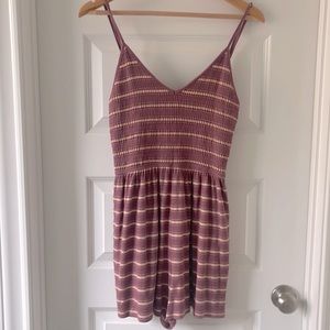 Striped Smocked Romper